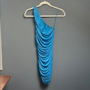 Lioness Vibrant Blue One-Shoulder Dress